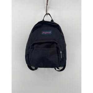 Vintage 90s Y2K Jansport Half Pint Mini Backpack Purse Bag Black Retro USA Made